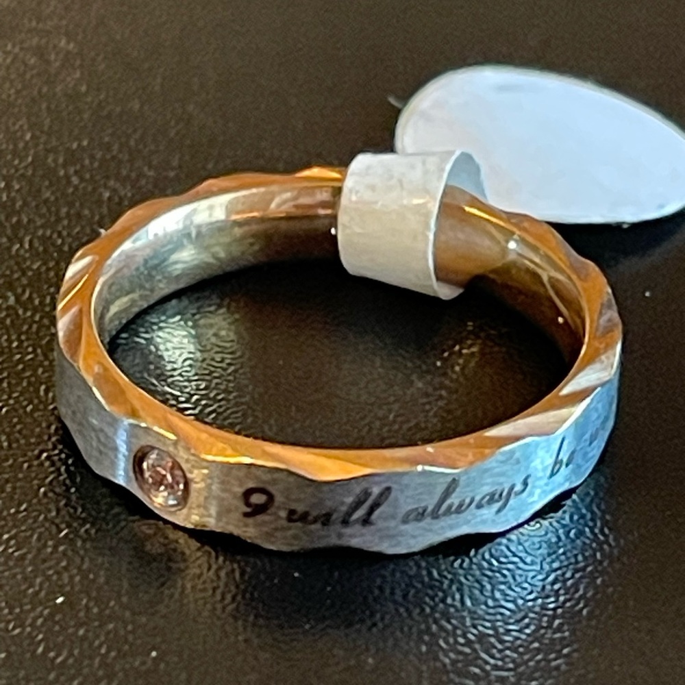 I will always be with you woman promise ring